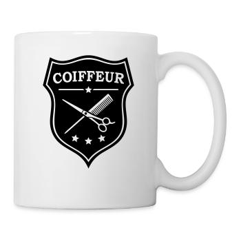 Coiffeur Stylist Barbier Hairdresser Styling - Tasse - Weiß - Rechts