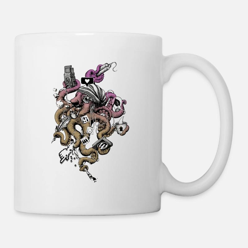 Octopus - Tasse - Weiß