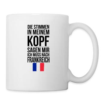 Tasse mit Spruch Frankreich Geschenk - Tasse - Weiß - Rechts