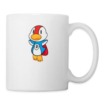 Fliegende Super-Ente hat Superkräfte - Tasse - Weiß - Rechts