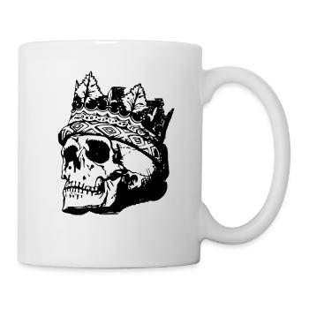 Totenkopf Skull - Tasse - Weiß - Rechts