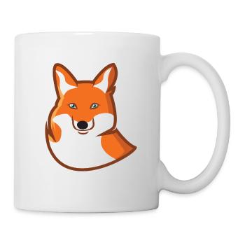 Fuchs Rotfuchs Natur Tier tierisch Geschenk - Tasse - Weiß - Rechts