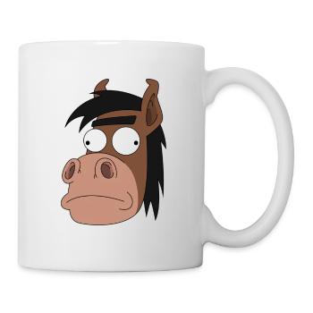 Un dessin de la folie cheval - Mug blanc - blanc - Droite