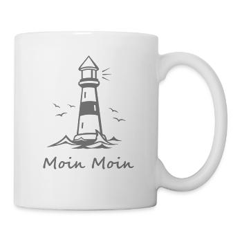Moin Moin - Tasse - Weiß - Rechts