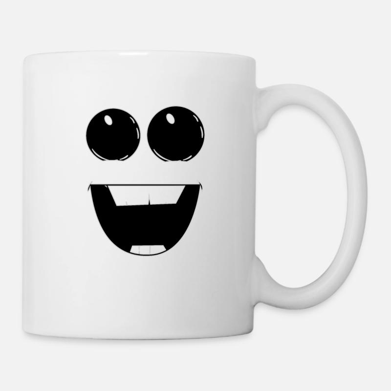 Lachendes Gesicht - Tasse - Weiß