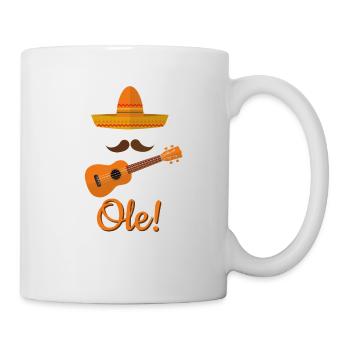 Musicien Mariachi Mexique musique mexicaine ole - Mug blanc - blanc - Droite