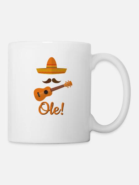 Musiker Mariachi Mexiko mexikanische Musik ole - Tasse - Weiß