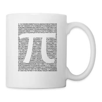 PI - Mug blanc - blanc - Droite