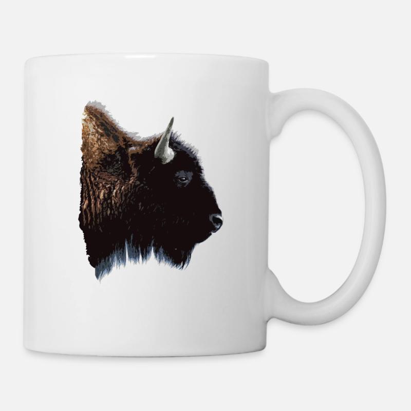 Bison - Tasse - Weiß