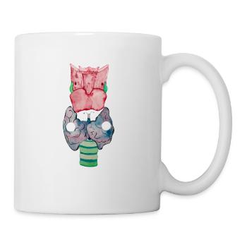Thyroid Thyriod butterfly - Mug - white - Right