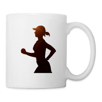 runninggirl c - Mug blanc - blanc - Droite