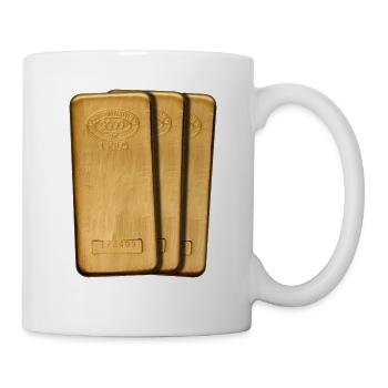 gold - Tasse - Weiß - Rechts