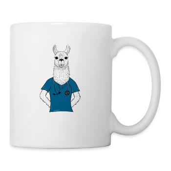 Alpaca Llama medics - Mug - white - Right