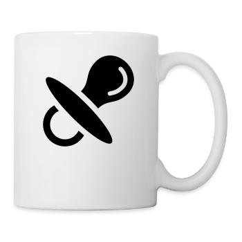 Schnuller, nuckel, baby, brust, schlafen 2 - Tasse - Weiß - Rechts