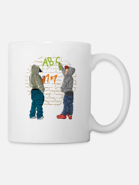 École de graffiti - Mug blanc - blanc