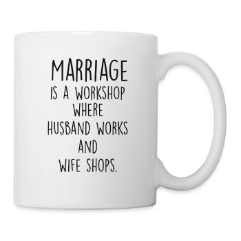 Wedding marriage marriage wedding anniversary gift - Mug - white - Right