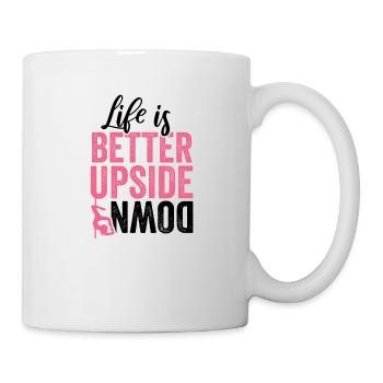 poledance pole dance girl pole dancing Geschenk - Tasse - Weiß - Rechts