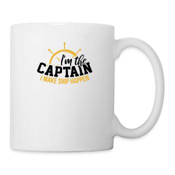 Captain Captain Boat Yacht Anchor Sail Gift - Mug - white - Right