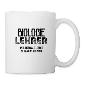 Biologie Lehrer - Tasse - Weiß - Rechts
