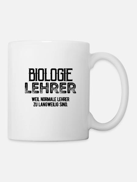 Biologie Lehrer - Tasse - Weiß