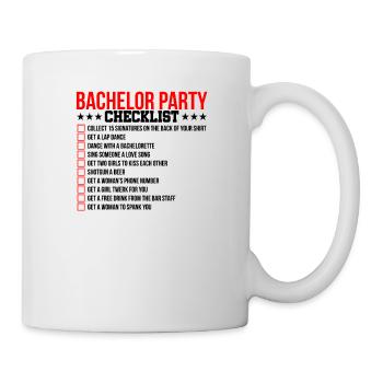 Bachelor todo bachelor party checklist - Mug - white - Right
