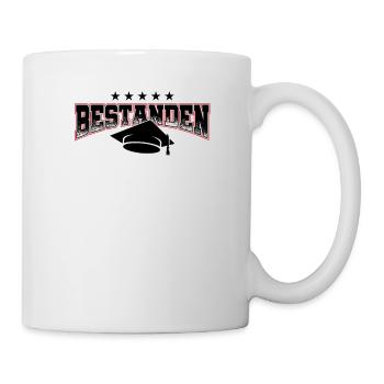 Bachelor Master Abschluss Promotion Sponsion Uni - Tasse - Weiß - Rechts