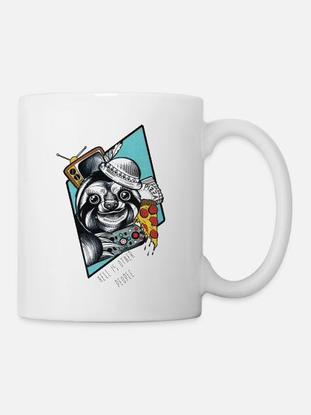 Pizza-Sloth - Mug - white