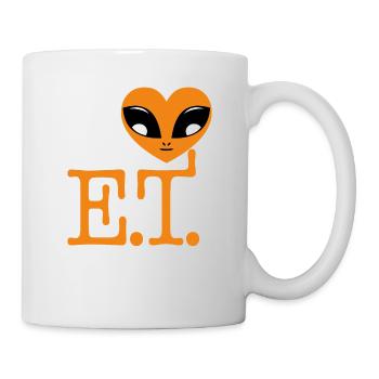 Je coeur et - Mug blanc - blanc - Droite