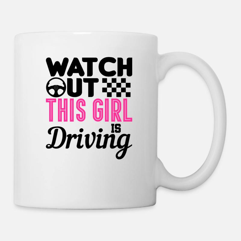 Test de conduite réussi permis de conduire cadeau L17 - Mug blanc - blanc