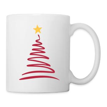 Weihnachtsbaum - Tasse - Weiß - Rechts