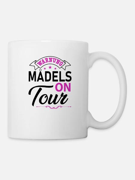 Mädels on Tour Mädelstrip Girls Trip Mädelstour - Tasse - Weiß