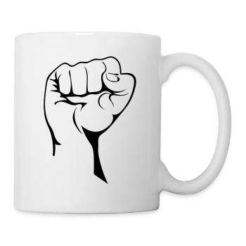 Clenched fist - Mug - white - Right