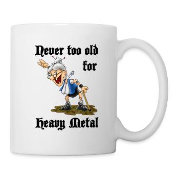 Heavy Metal Oma - Tasse - Weiß - Rechts