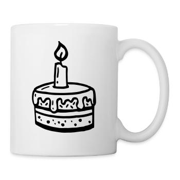 Birthday cake child gift / birthday cake - Mug - white - Right