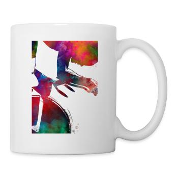 cycling sport art - Mug - white - Right