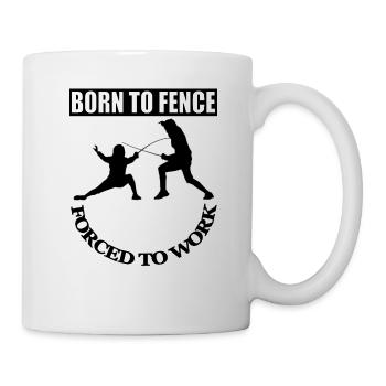 fechten Fechtensport Fechter Geschenk Geschenkidee - Tasse - Weiß - Rechts