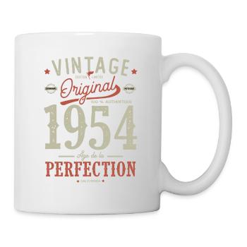 1954 Zeitalter der Perfektion Geburtstag 1954 - Tasse - Weiß - Rechts