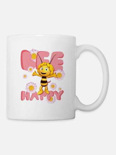 Maya L’Abeille Abeille Heureuse - Mug blanc - blanc