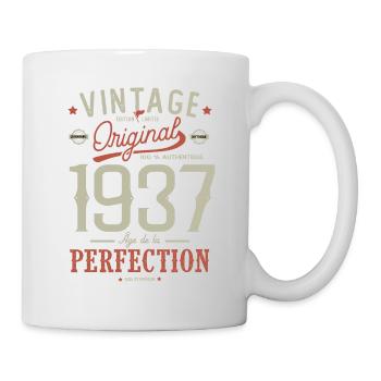 Birthday gift 85 years born in 1937 - Mug - white - Right