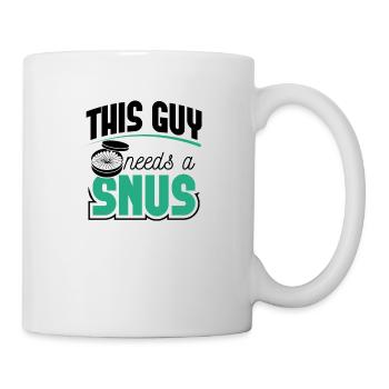 Snus rauchfrei Nichtraucher Nikotin Antiraucher - Tasse - Weiß - Rechts