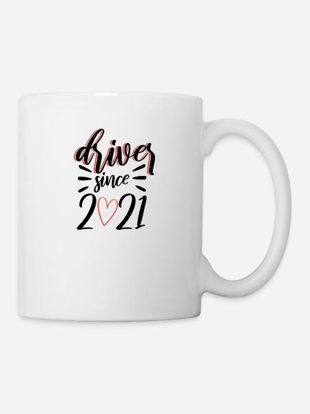 Permis de conduire passé le cadeau du test de conduite 2021 - Mug blanc - blanc