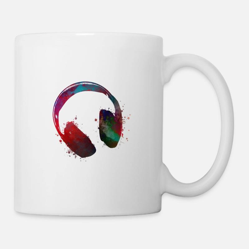 Musikkopfhörer #Kopfhörer #Musik - Tasse - Weiß