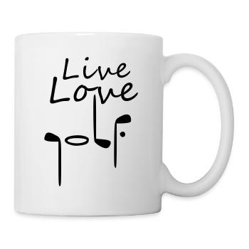 live love golf - Tasse - Weiß - Rechts