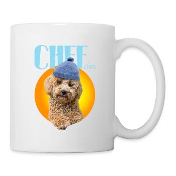 Poodle with poodle hat "Chefchen" - Mug - white - Right