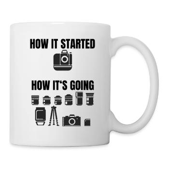 How It Started Meme Photographers Equipment Shirt - Mug - white - Right