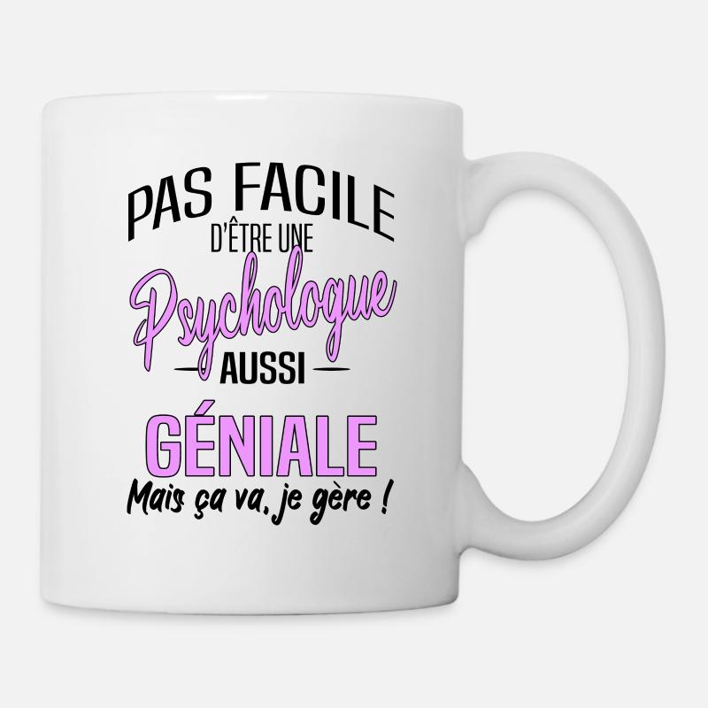 Psychologue - Mug blanc - blanc