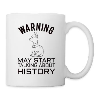 HISTORY HISTORIAN : History Warning - Mug blanc - blanc - Droite