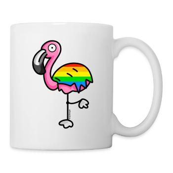 flamingo6 - Rainbow - Tasse - Weiß - Rechts