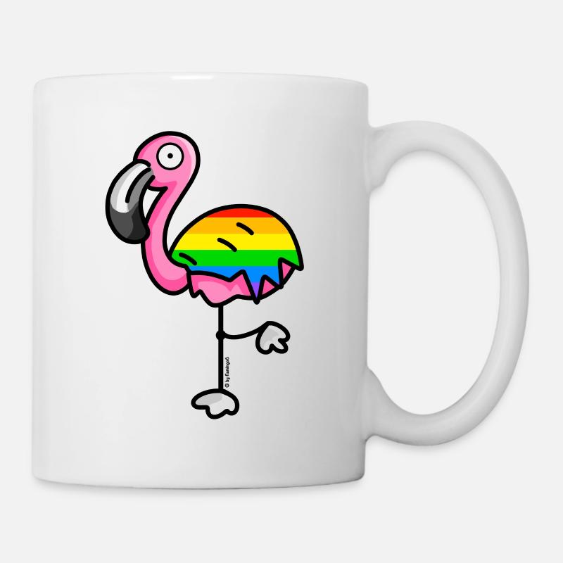 flamingo6 - Rainbow - Mug - white