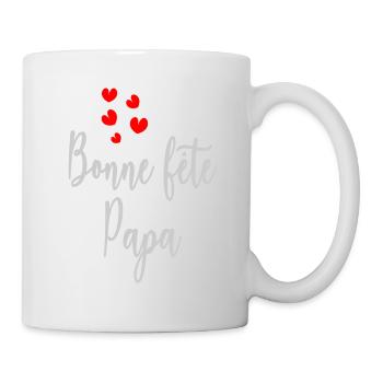 BONNE FÊTE PAPA. PAPA. FÊTE DES PÈRES. BONNE FÊTE - Mug blanc - blanc - Droite